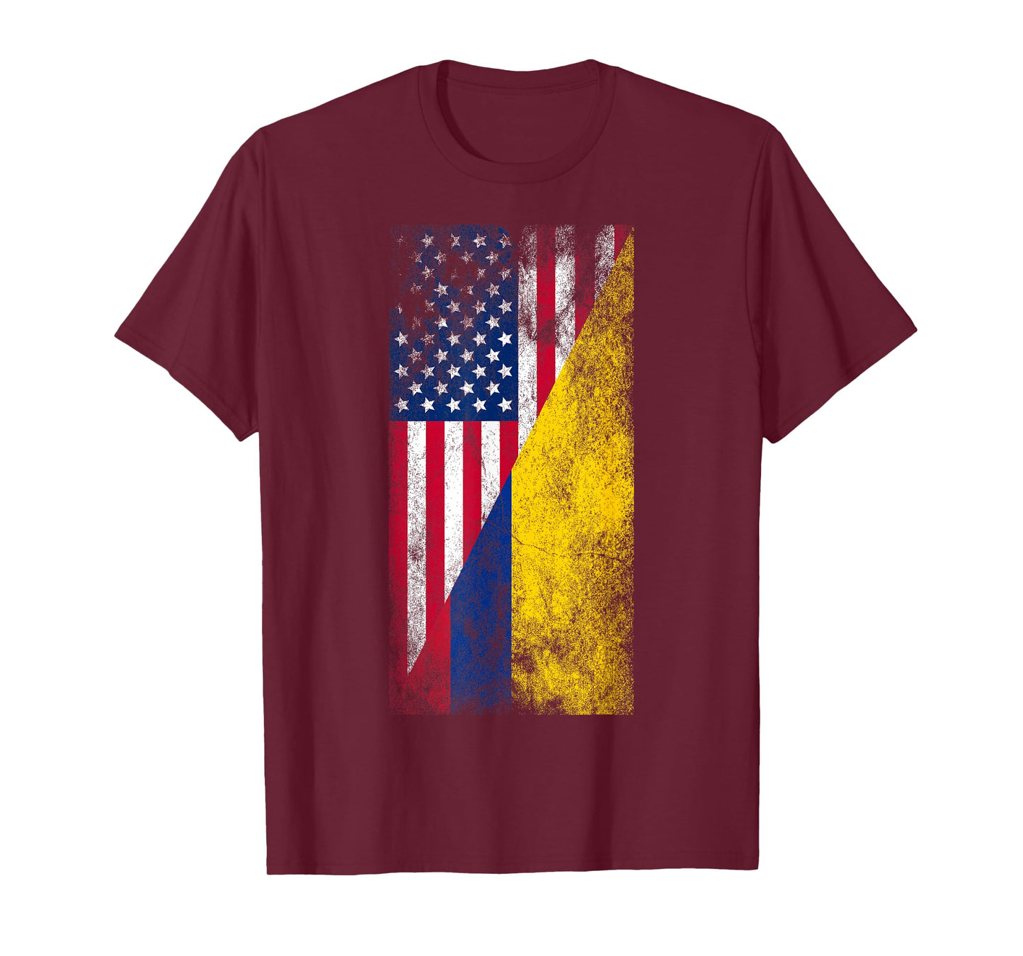 USA & Colombia Flags - United States of America, Colombian T-Shirt