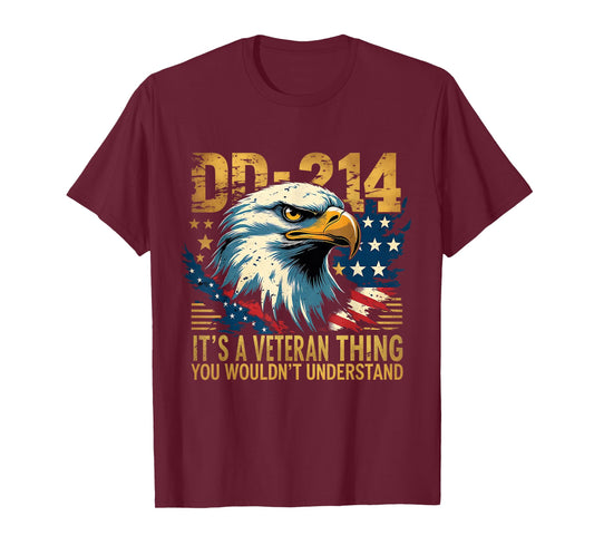 Proud Eagle Patriotic It’s A Veteran Thing T-Shirt