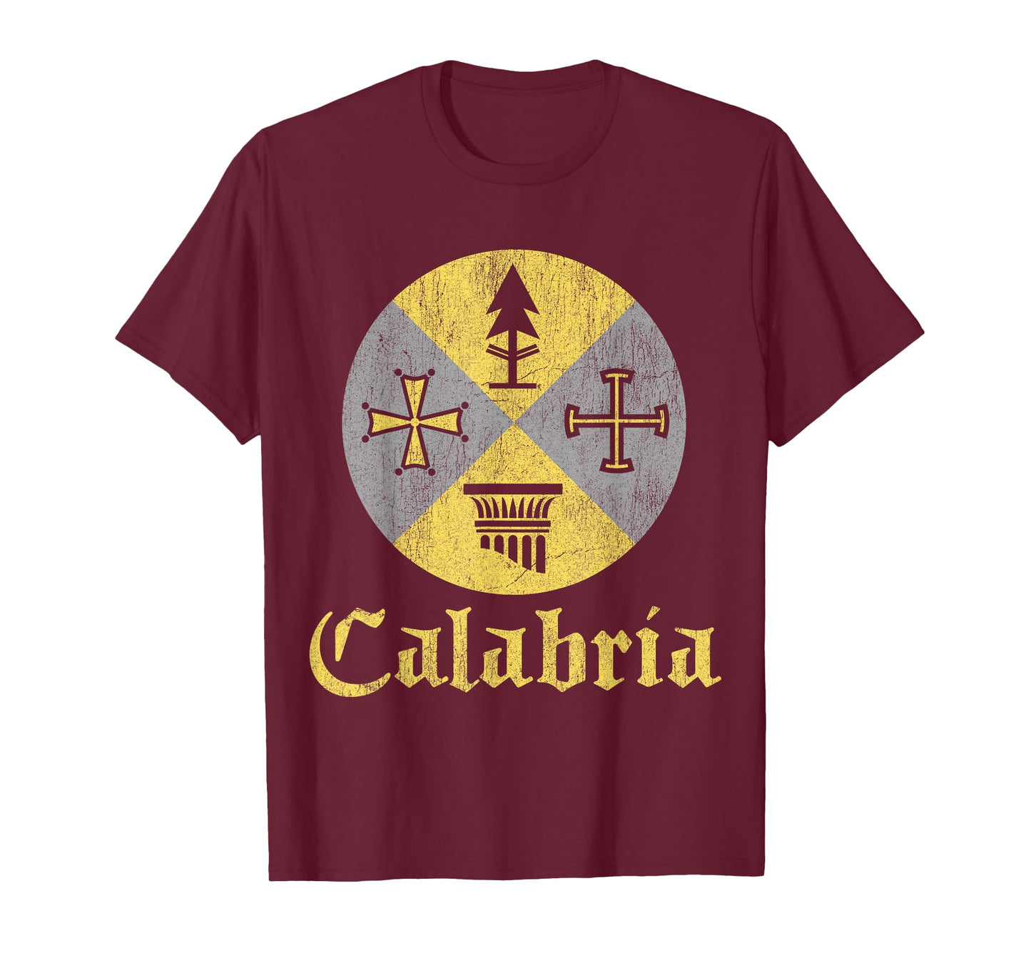 Proud Italian Calabrese T-Shirt Calabria Italy Flag T-Shirt