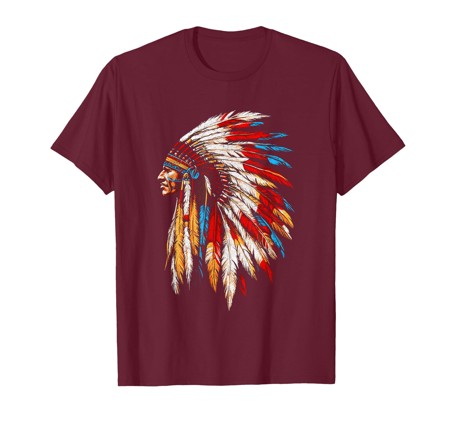 Native American Indian Headdress Graphic Day Men Women T-Shirt