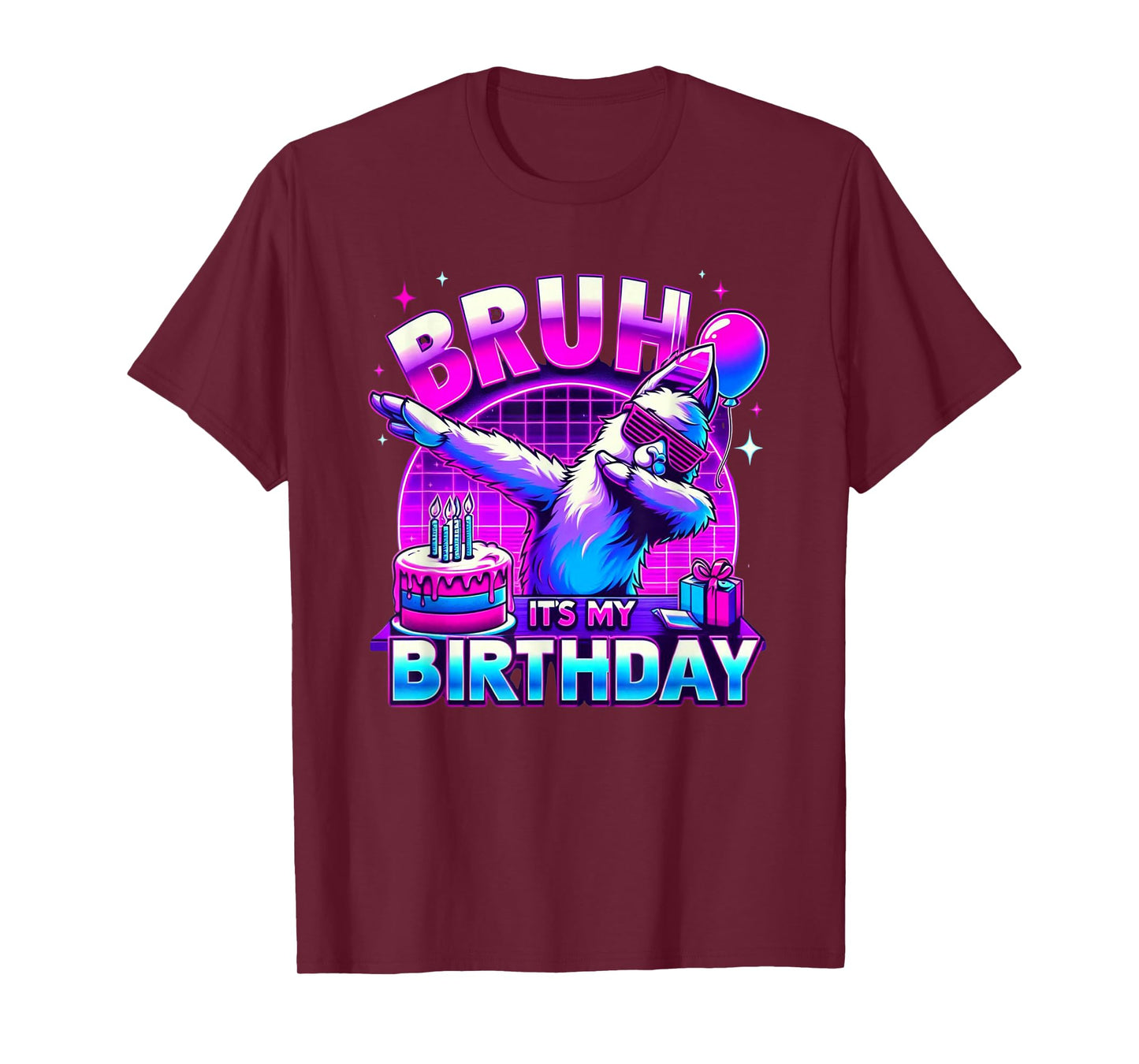 Bruh Its My Birthday Llama Pinata Boy Girl Family Party Bday T-Shirt