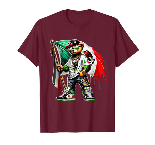 Mexican Bear Flag Swag Style T-Shirt