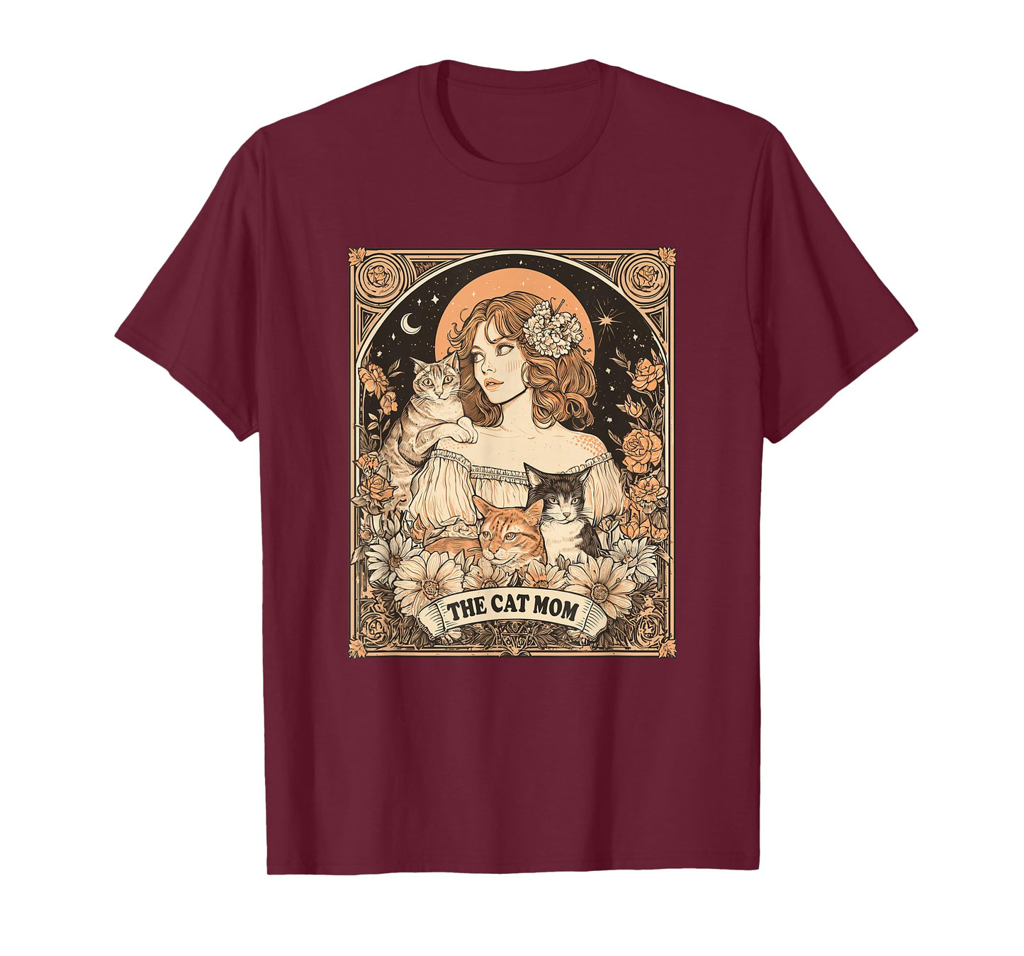 Tarot Card The Cat Mom Funny T-Shirt