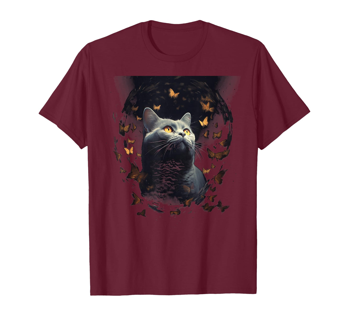 Chartreux Cat Eyes Kitty Kitten Cat Artwork Cat Face T-Shirt