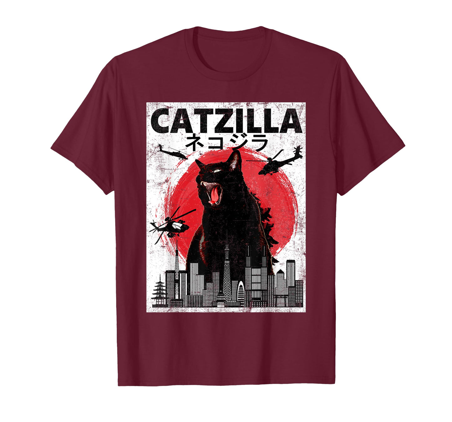 Catzilla - Funny Cat Lover Kitten Kitty T-Shirt