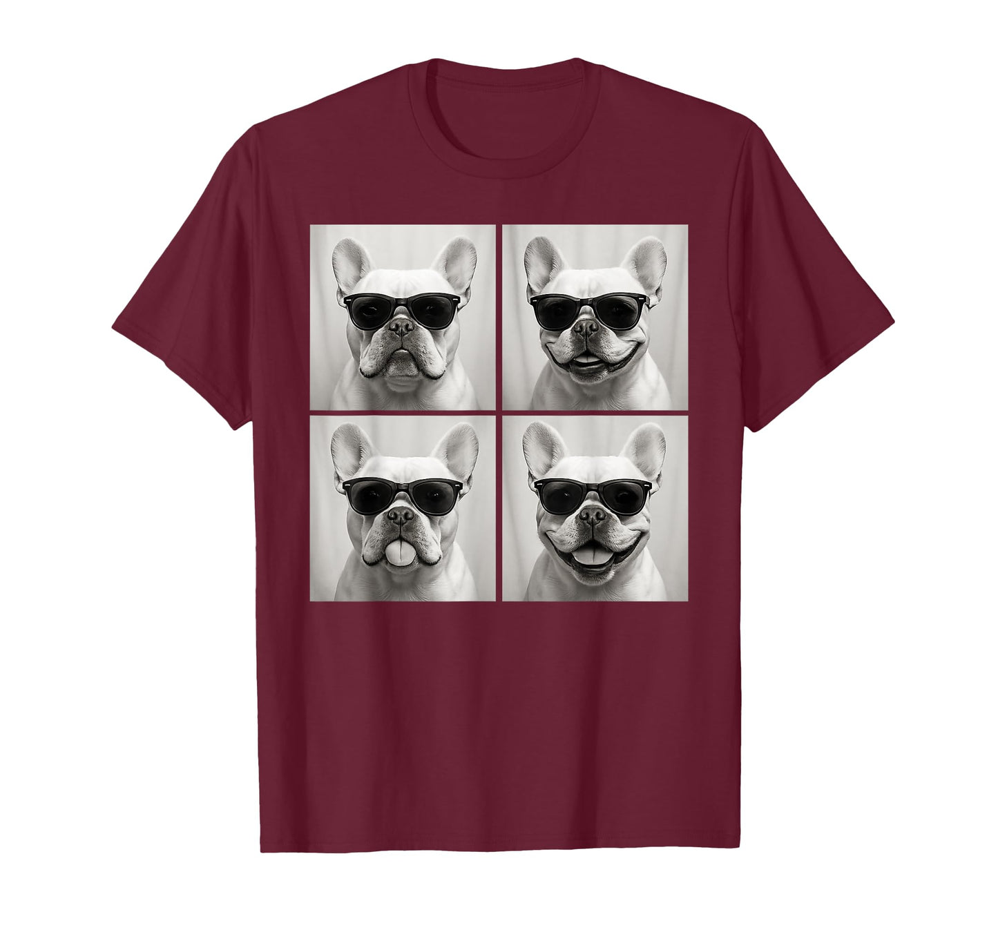 Funny French Bulldog Dog Lover Cute Frenchie Photo Booth T-Shirt