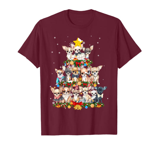 Chihuahua Chihuahueño Christmas Tree T-Shirt