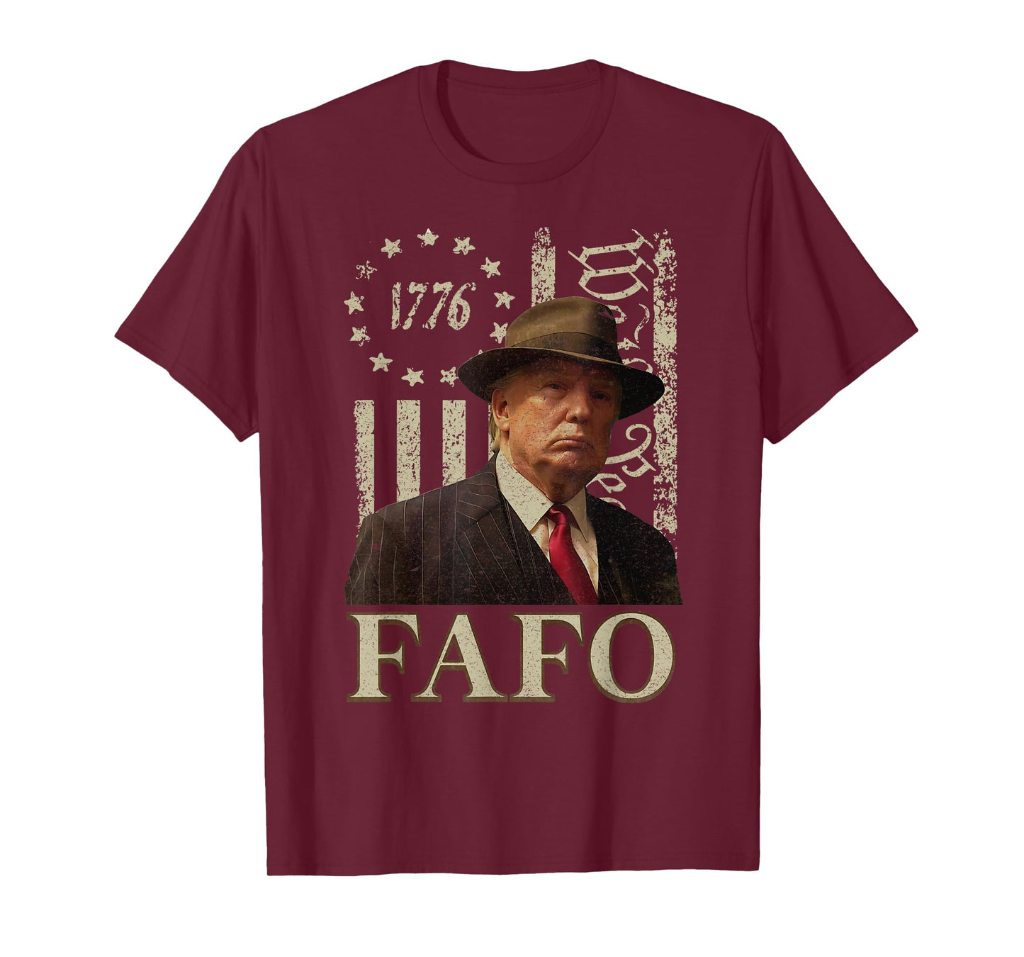 Trump Fafo, Funny Fafo Trump American Flag T-Shirt