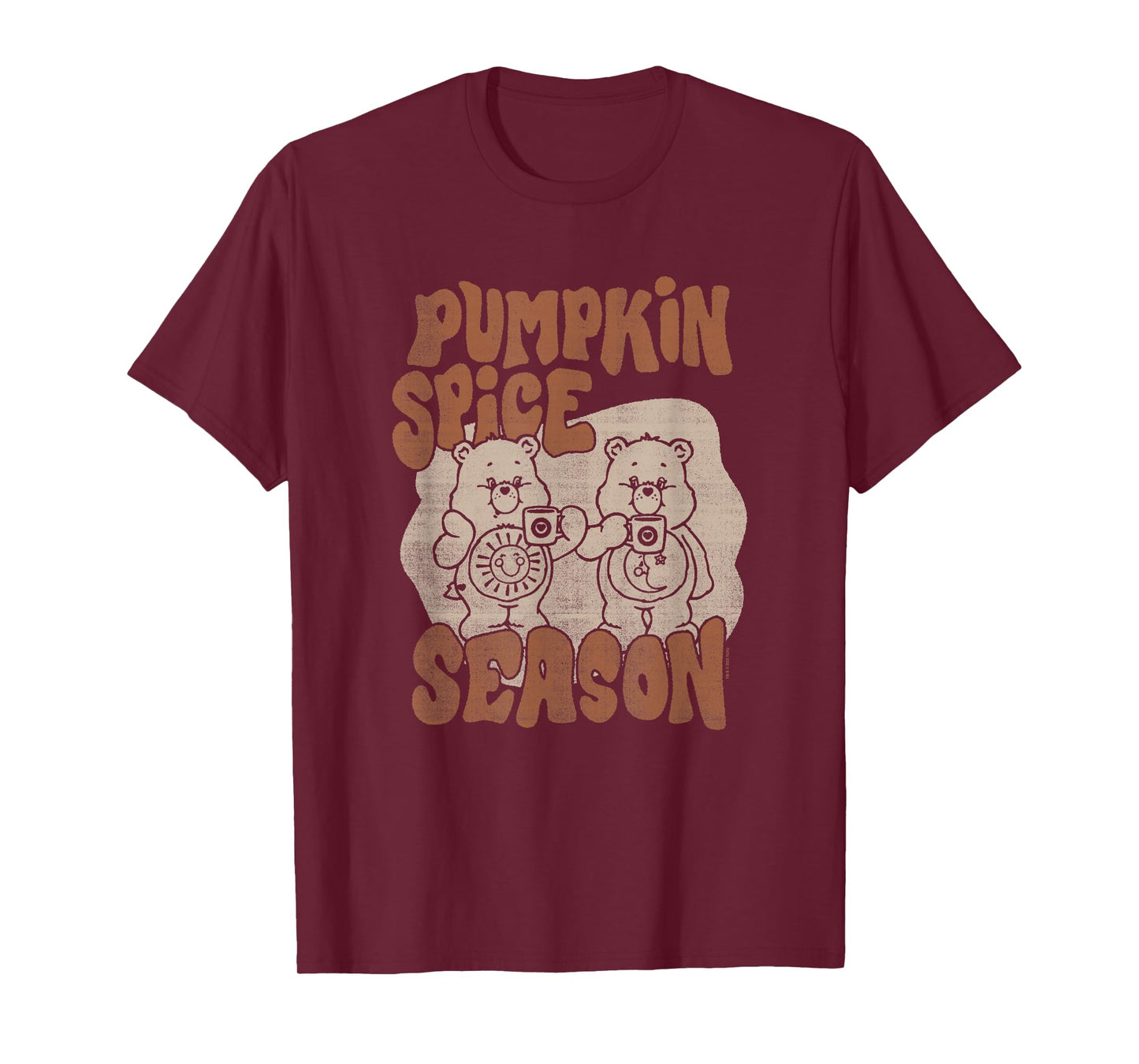 Care Bears Thanksgiving Vintage Pumpkin Spice Season Duo T-Shirt