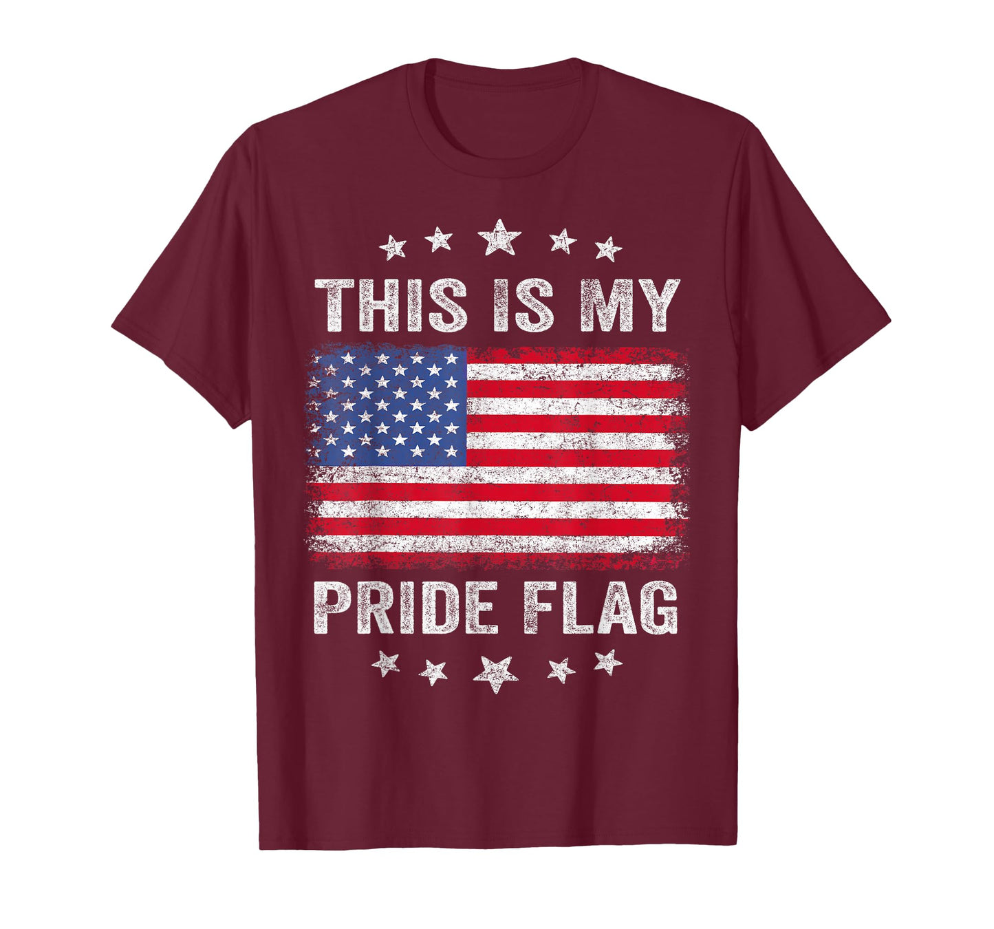 This is My Pride Flag USA American 4th of July Patriotic T-Shirt