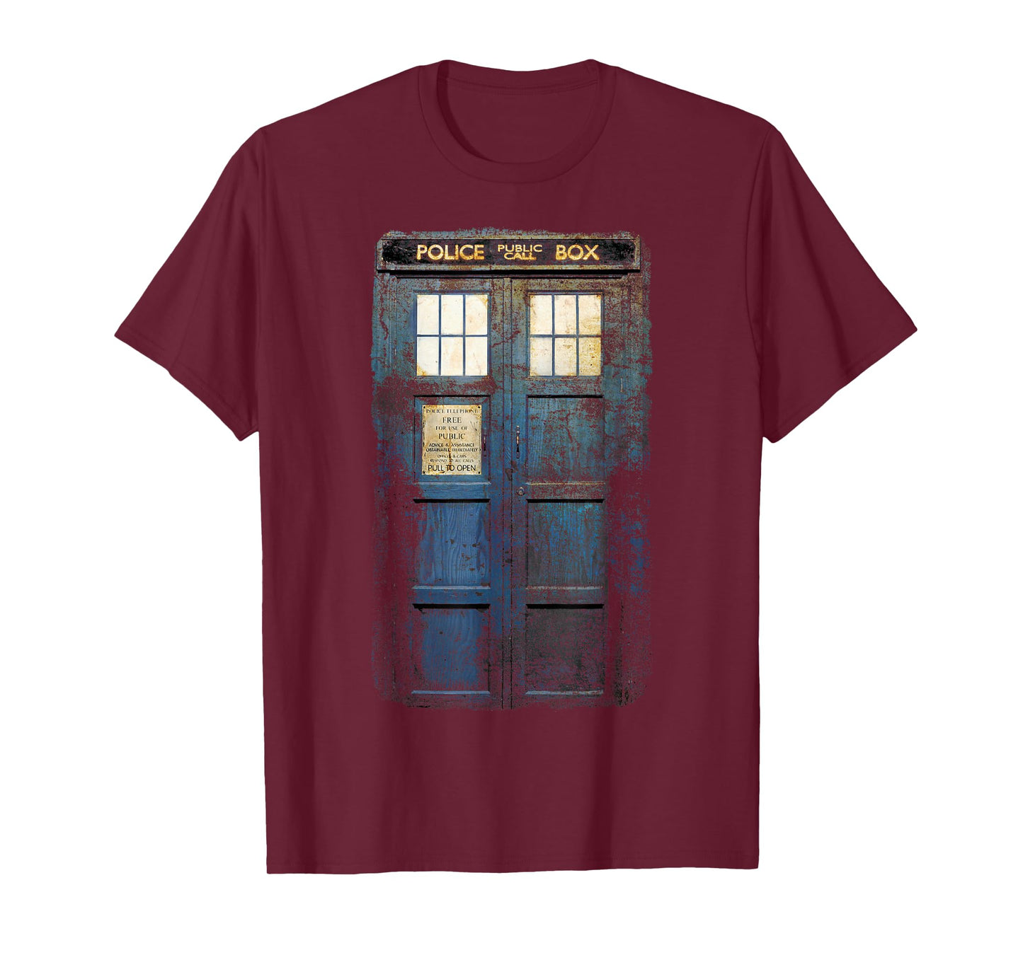 Cosplay Tardis Distressed Time-Traveller Sci-Fan T-Shirt