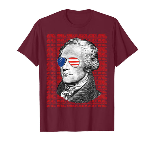 Alexander Hamilton America! Patriotic USA 4th of July T-Shirt