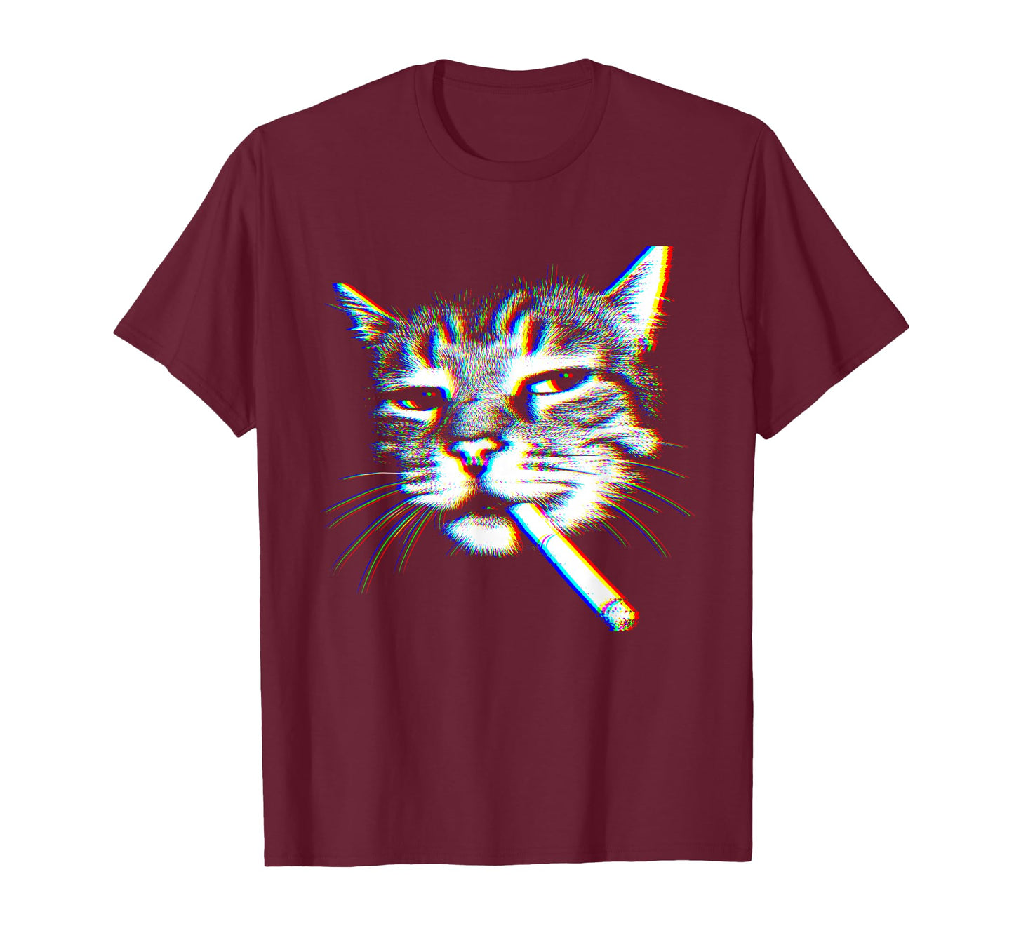 Cat Smoking Cigarette Funny Cig Meme T-Shirt