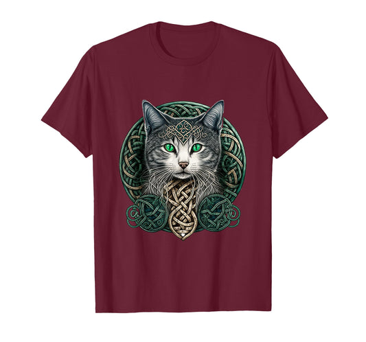 Celtic Cat | Scottish | Celtic Knots | Wiccan | Pagan Witch T-Shirt