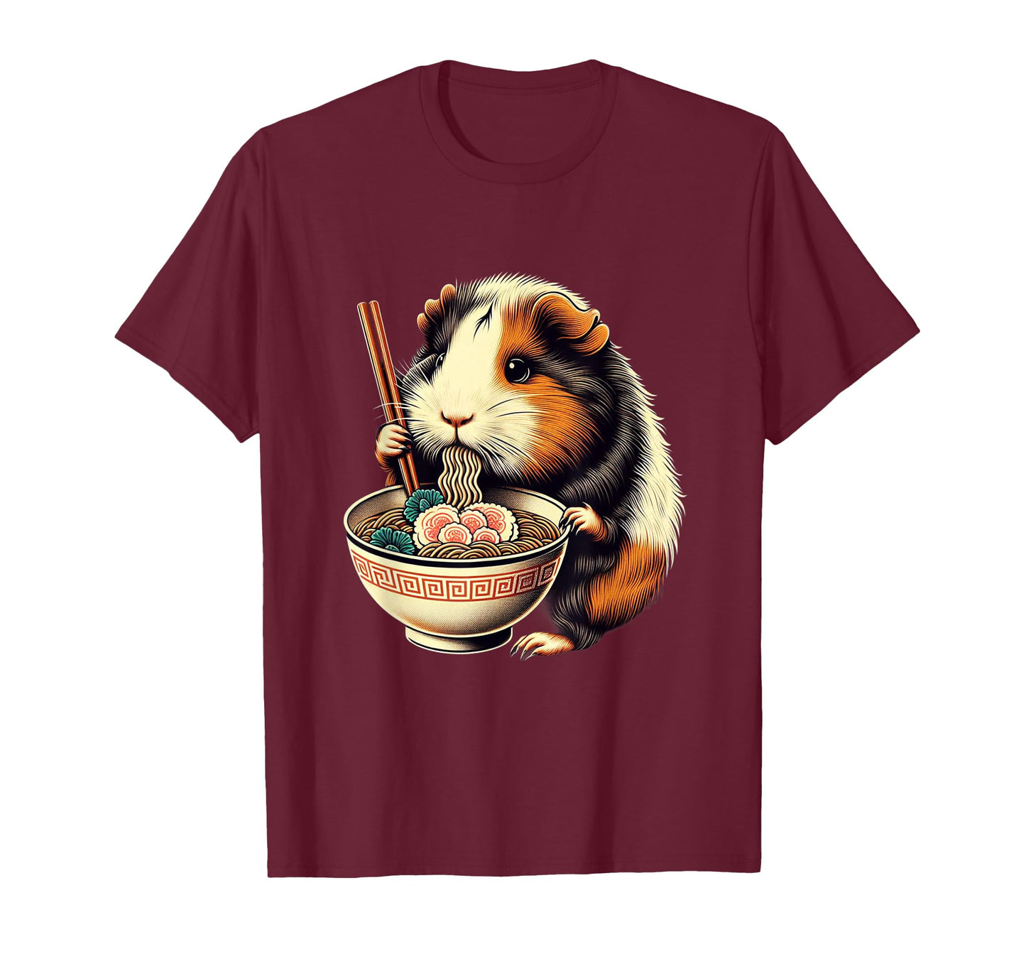 Guinea Pig Ramen Kawaii Neko Japanese Noodles Aesthetic T-Shirt