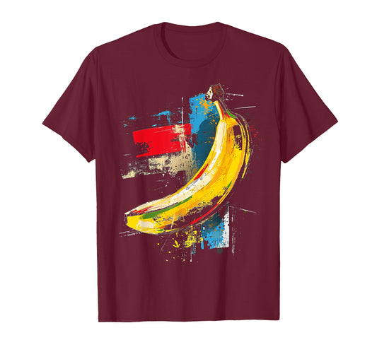 Artwork Fruit Motif Banana Art T-Shirt