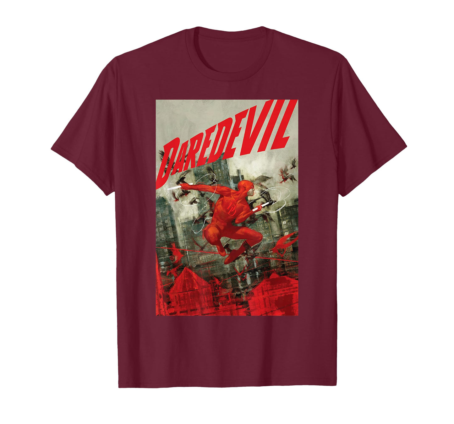 Marvel Comixology Daredevil Know Fear Comic Book Cover T-Shirt Small