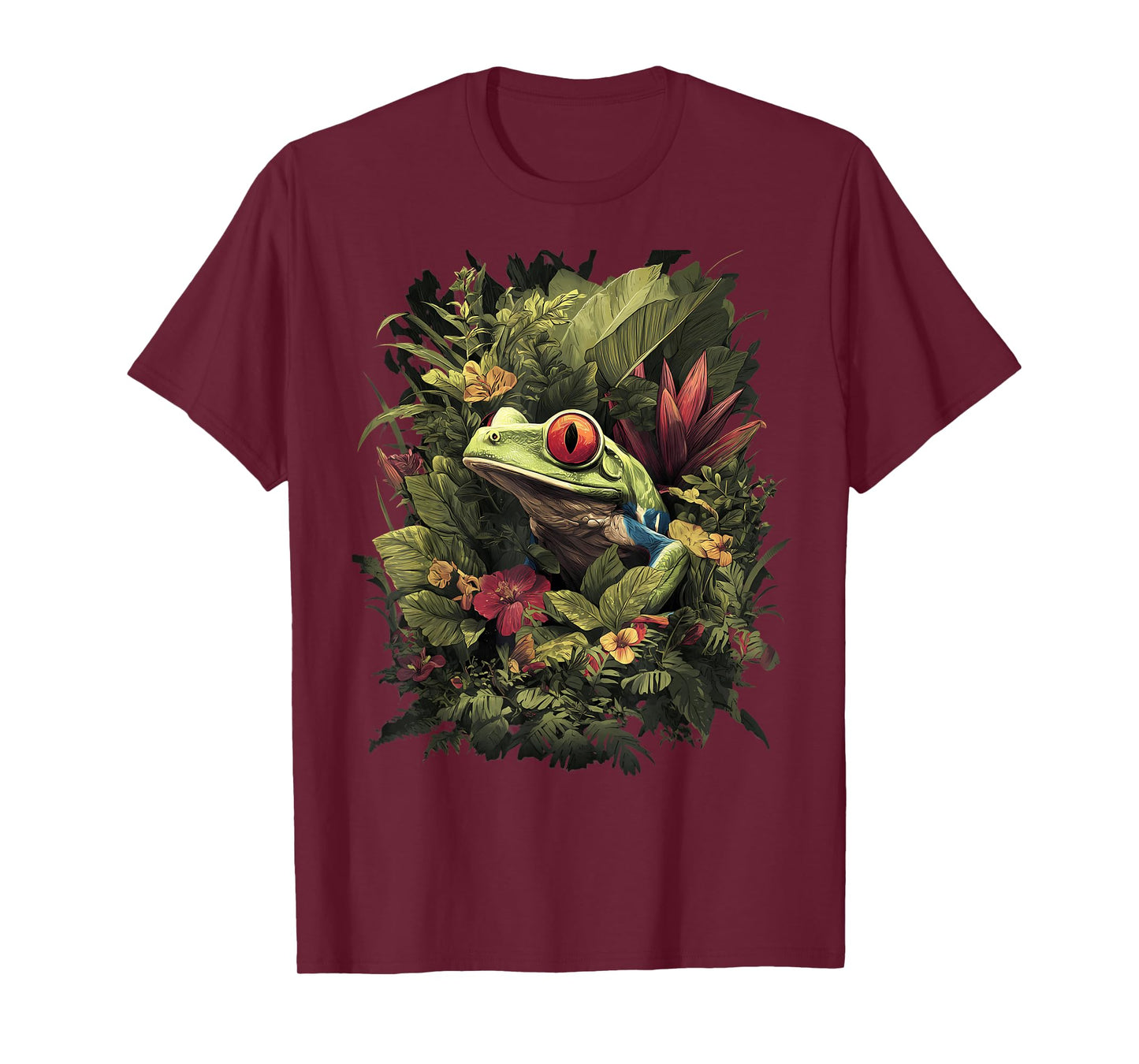 Red Eyed Tree Frog Rainforest Amphibian Green Body Tree Frog T-Shirt