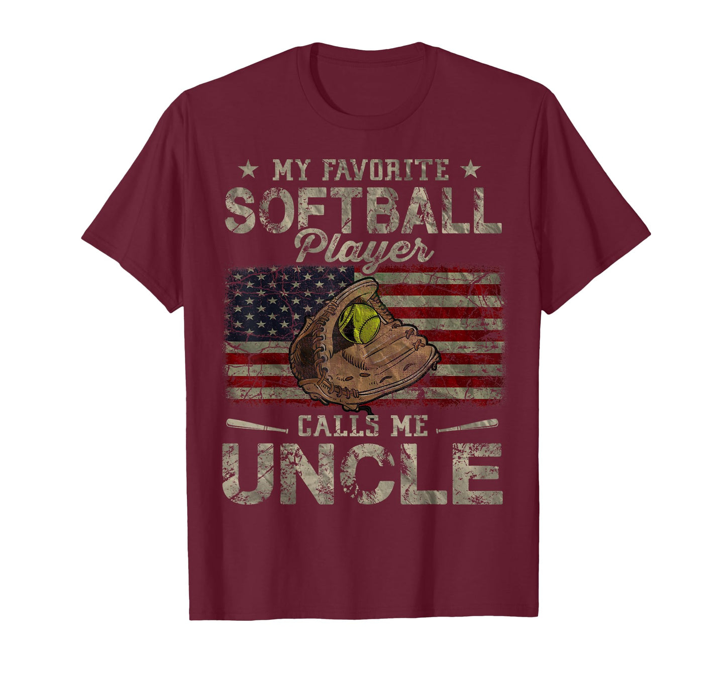 My Favorite Softball Player Calls Me Uncle Father's Day T-Shirt