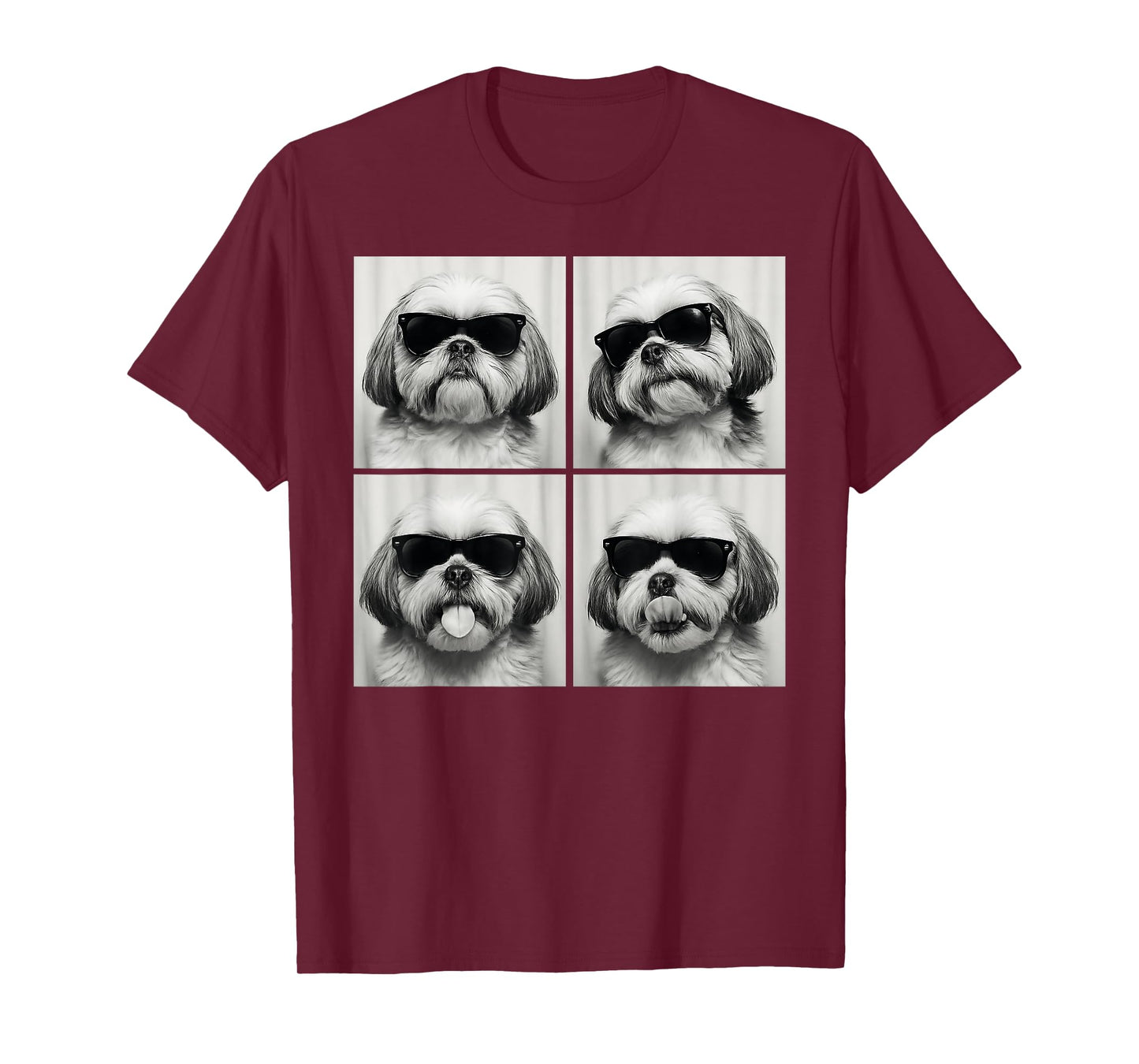 Funny Shih Tzu Lover Cute Shihtzu Dog Photo Booth T-Shirt
