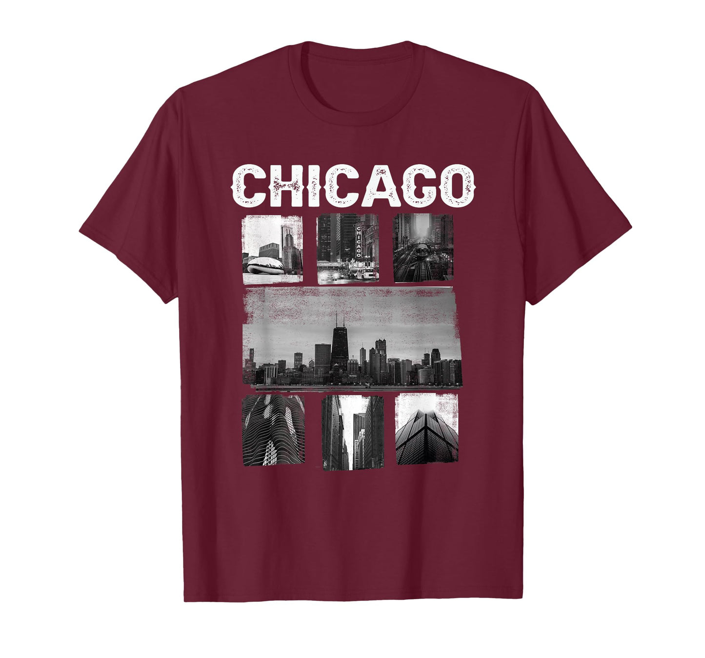 Illinois Chicago Skyline Chi Town T-Shirt