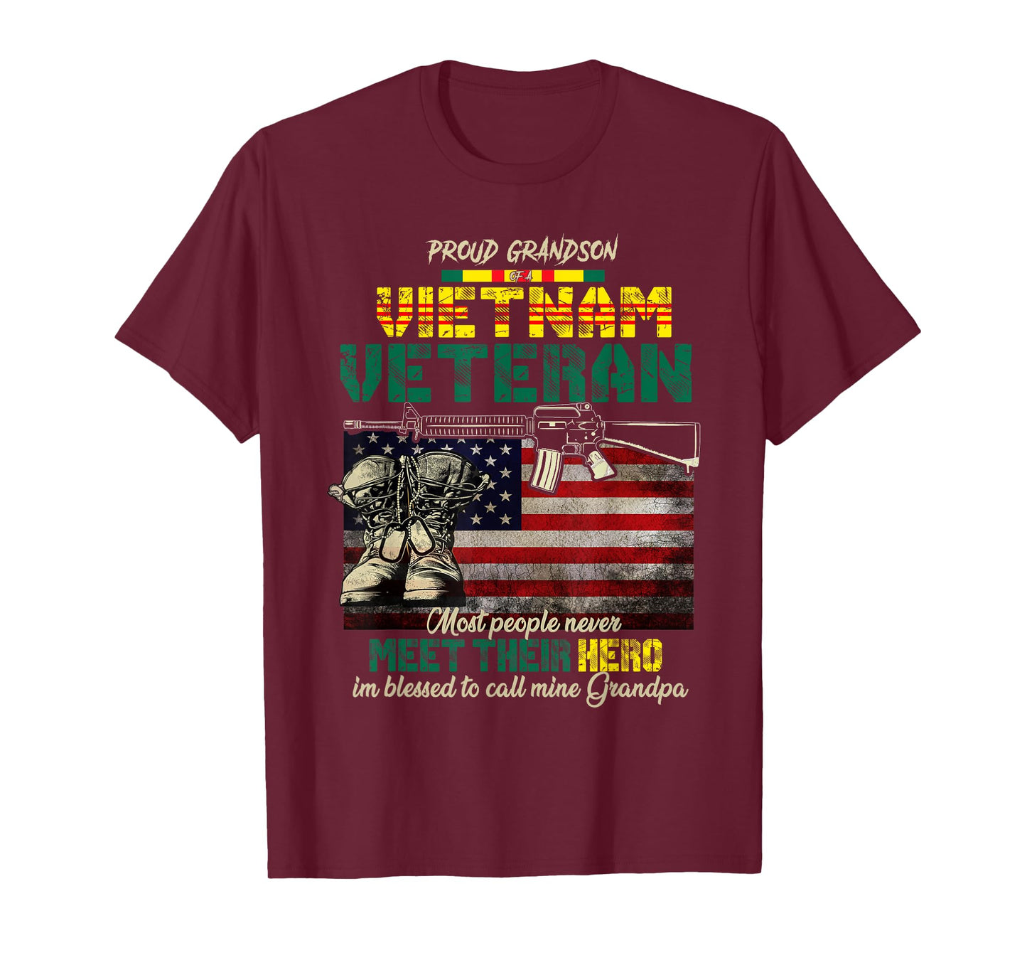 Vietnam Veteran's Grandson, Proud Grandson Of A Vietnam Vet T-Shirt