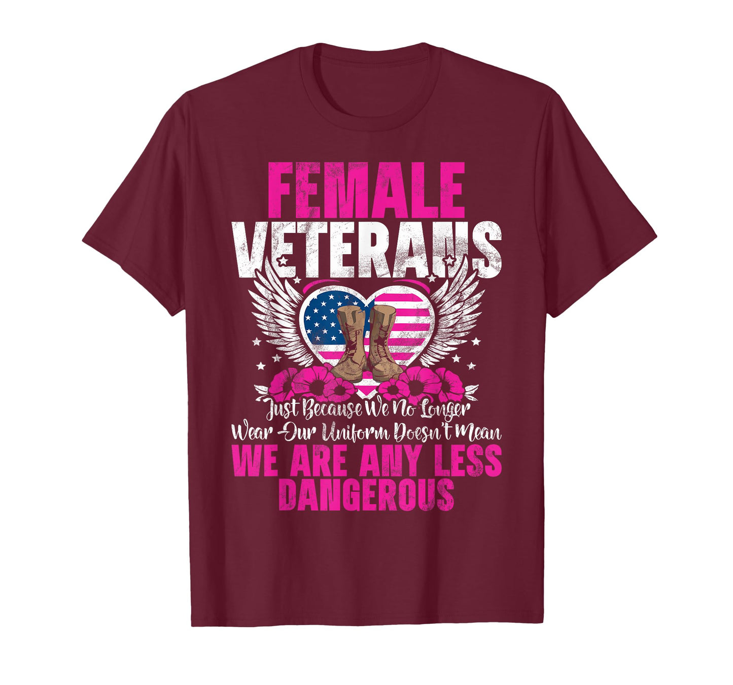 Female Veteran Veteran's Day Women Veteran Soldier Patriotic T-Shirt