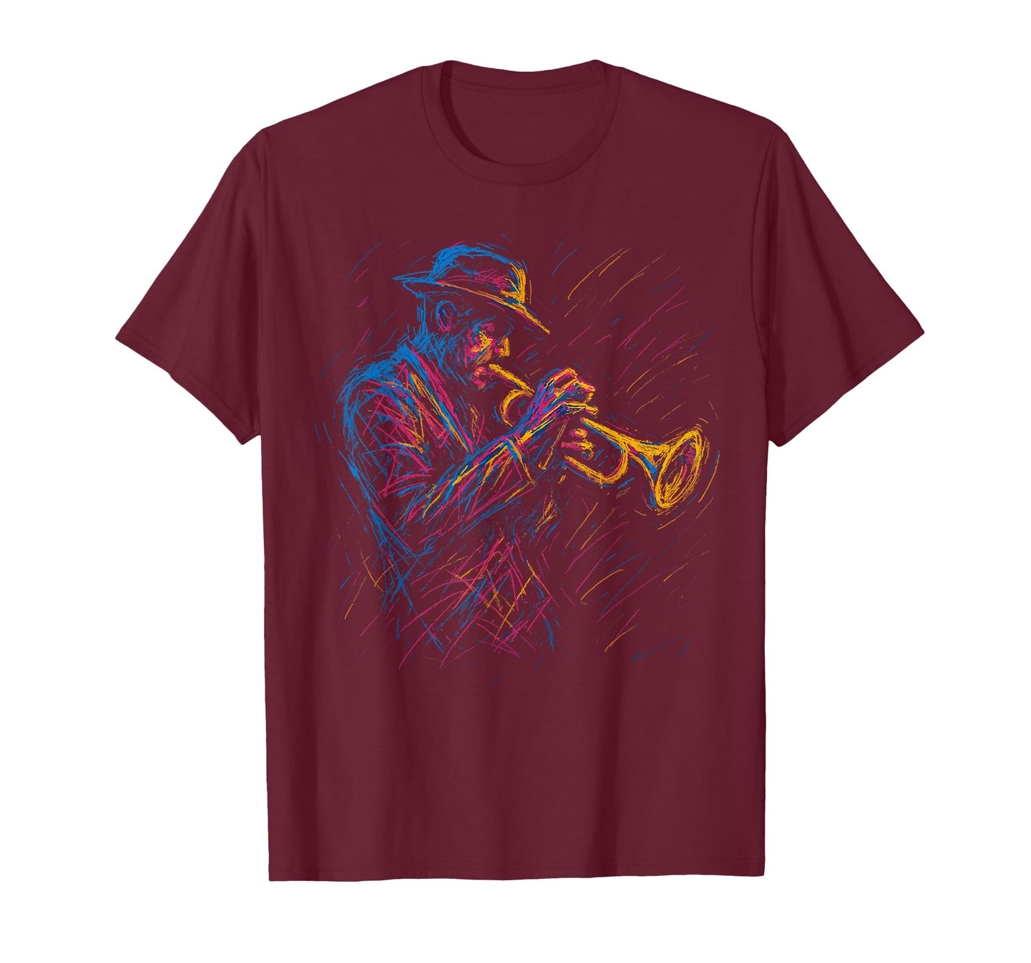Jazz Musician Trumpet Player Artistic Music Jazz Lover T-Shirt