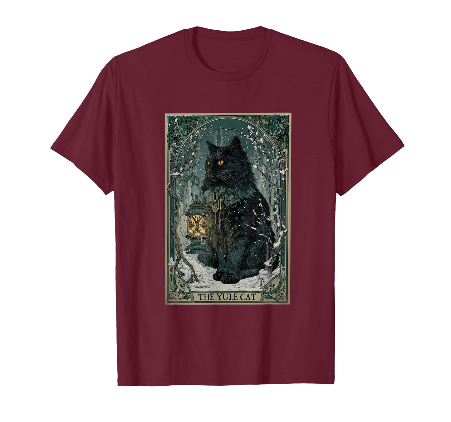 The Yule Cat Tarot Card Christmas T-Shirt