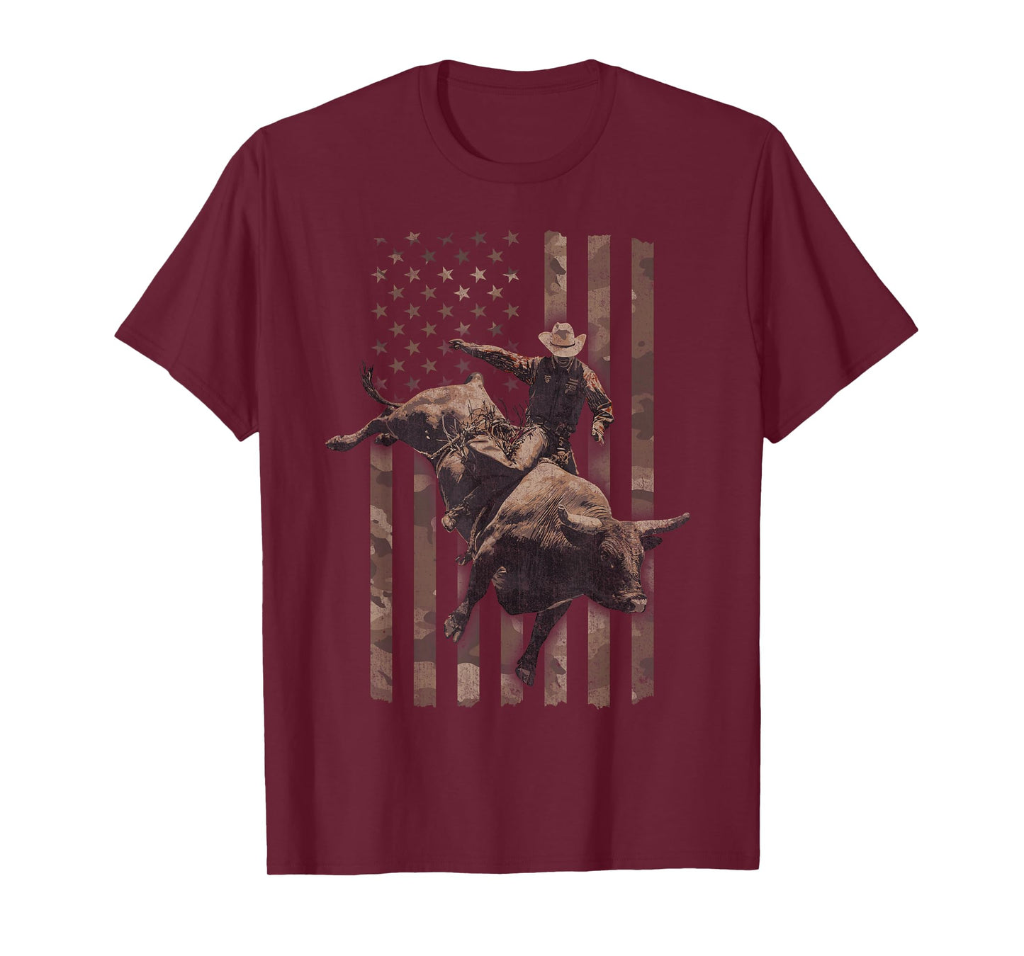 Western Rodeo American Flag T-Shirt