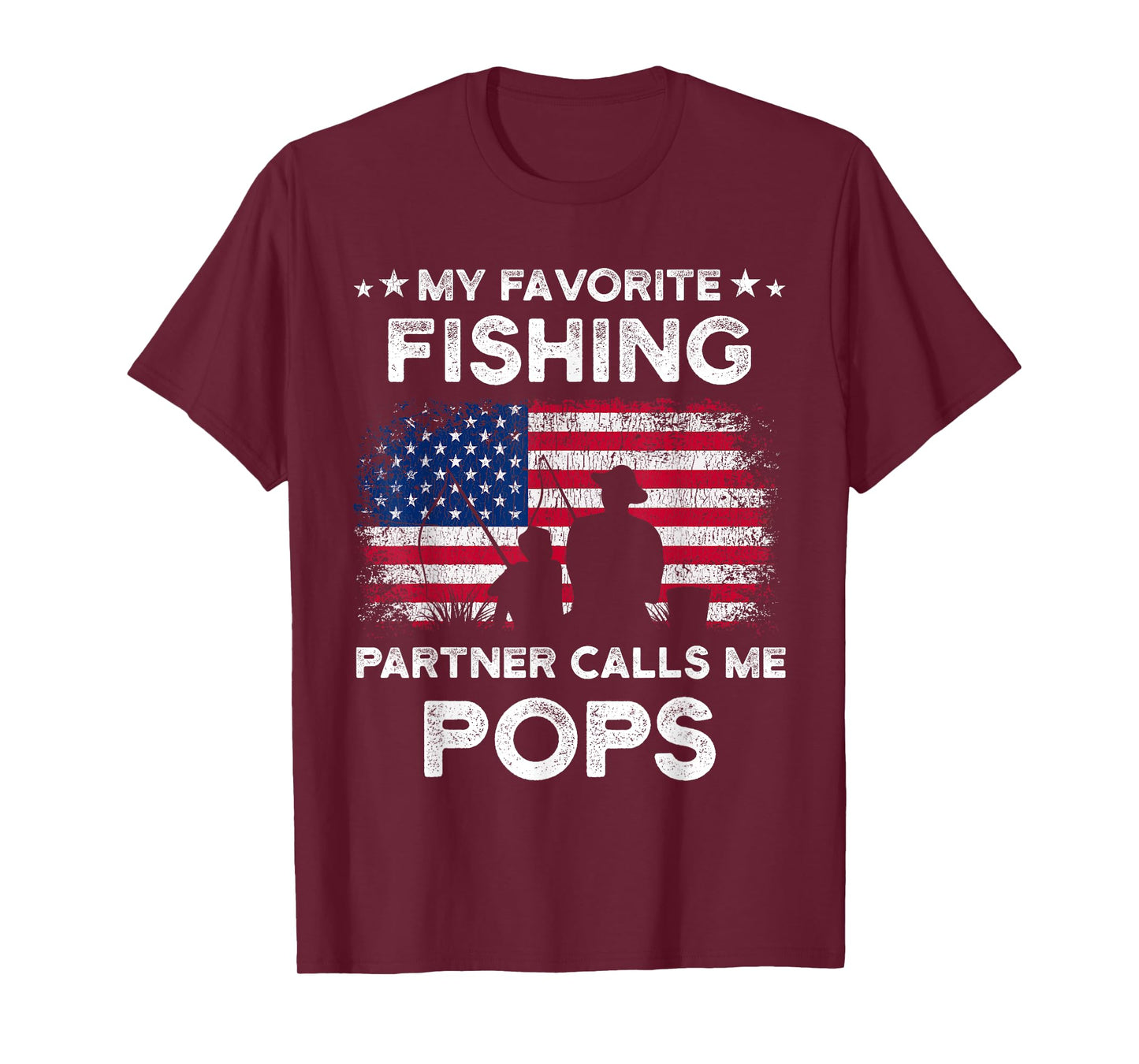 My Favorite Fishing Partner Calls Me Pops Fishing Buddy T-Shirt