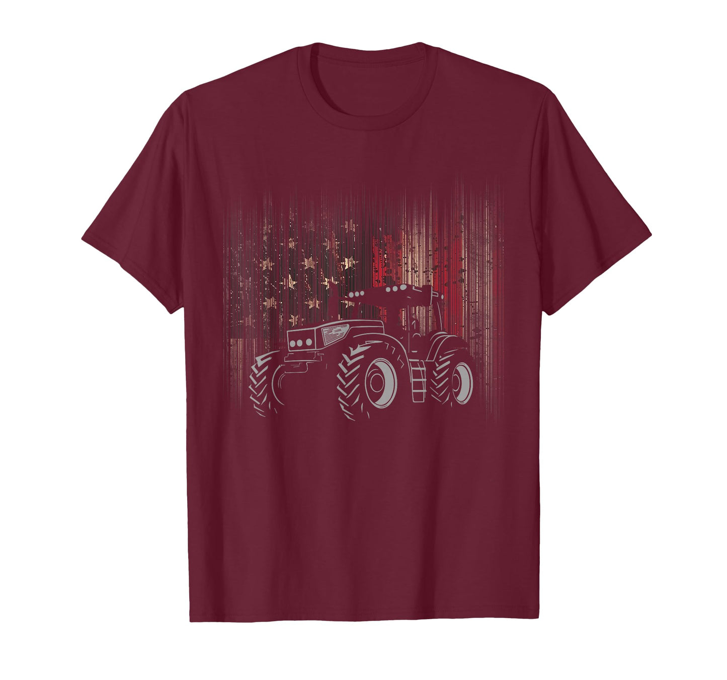 American Flag Tractor Patriotic Farmer T-Shirt