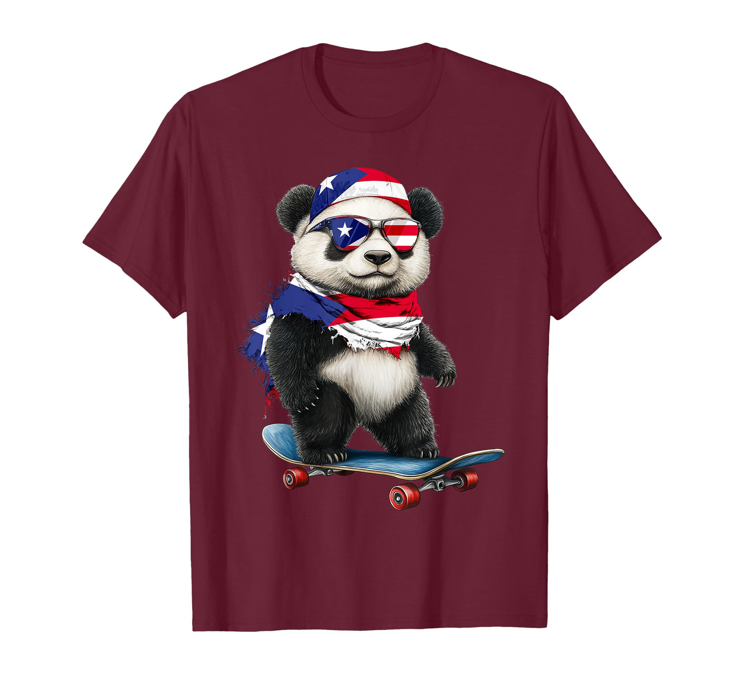 Puerto Rican Flag American Flags Panda Heritage Puerto Rico T-Shirt