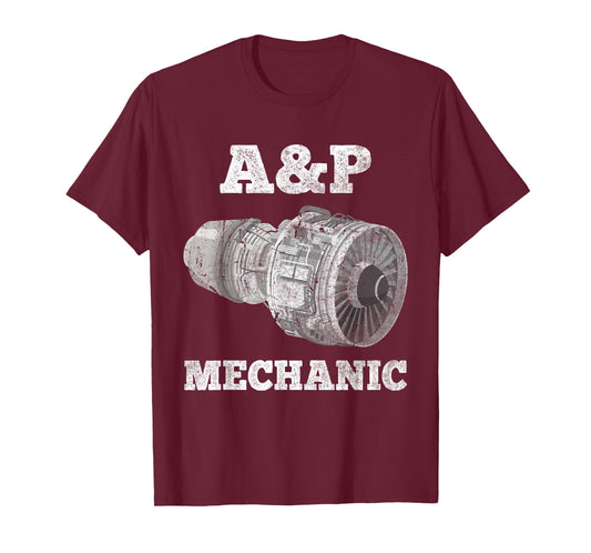 Airplane Mechanic A&P Aircraft Maintenance Pilot Technician T-Shirt