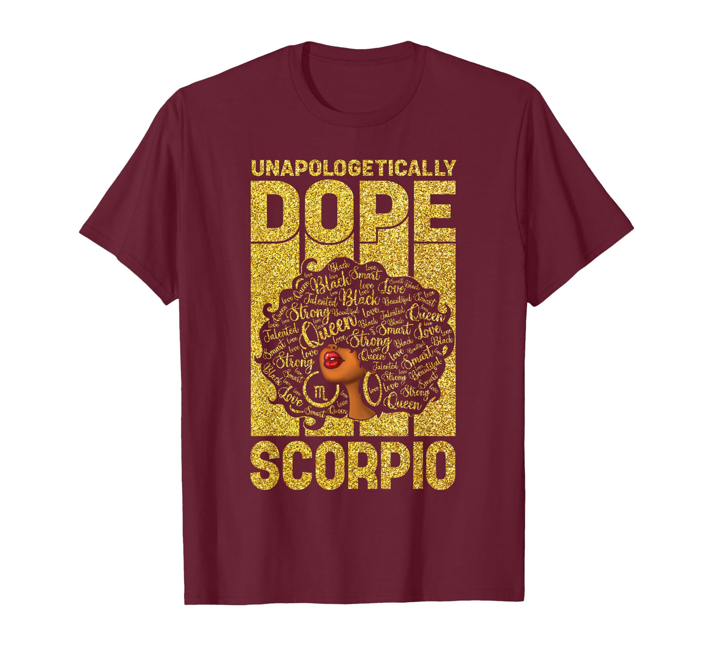 African American Birthday Black Women Zodiac Scorpio Queen T-Shirt