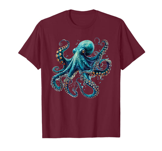 Cool Blue Octopus T-Shirt