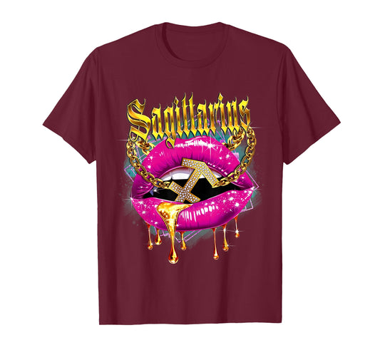 Sagittarius Queens Birthday Afro Girls Sagittarius Zodiac T-Shirt