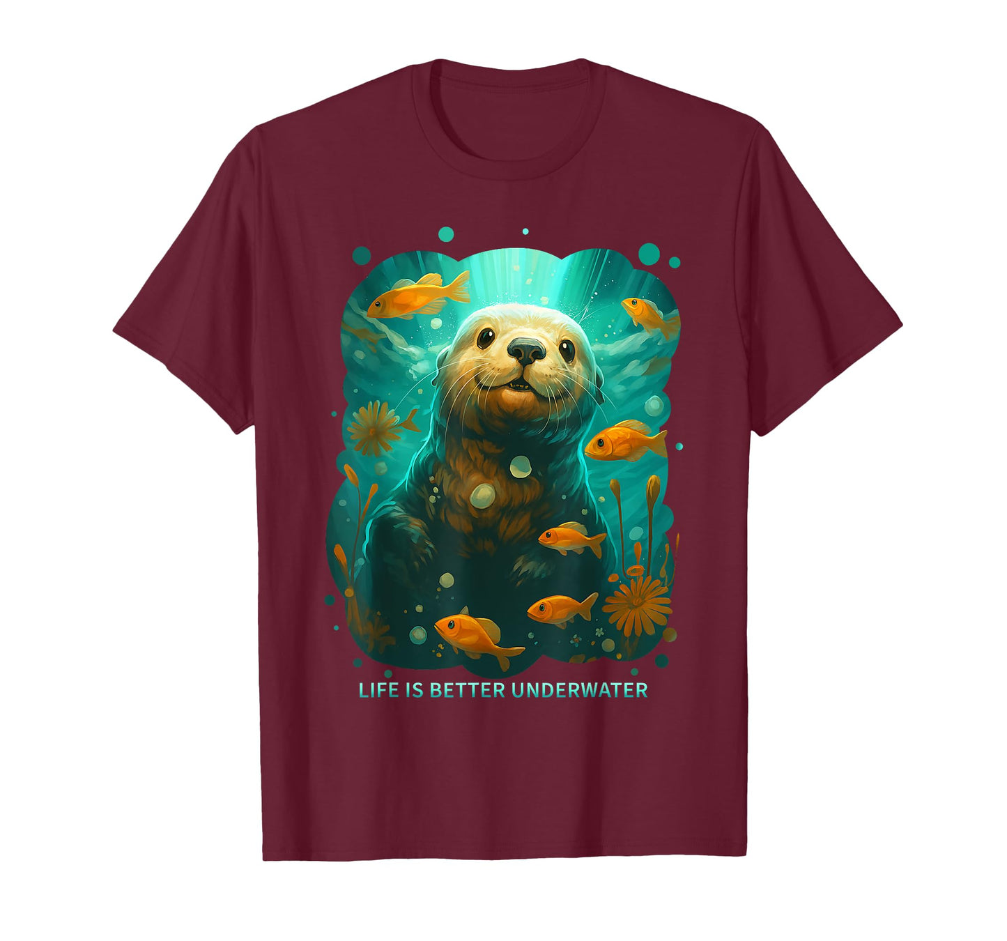 Cute Sea Otter Animal Nature Lovers Graphic T-Shirt