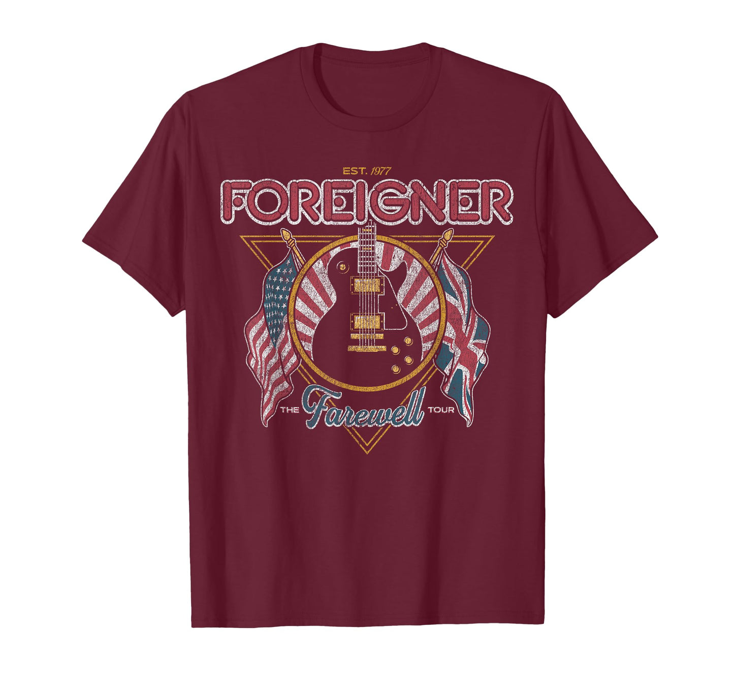 Foreigner Guitar Flag T-Shirt