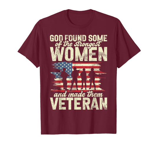 Female Veteran Veteran's Day Women Veteran Soldier Patriotic T-Shirt