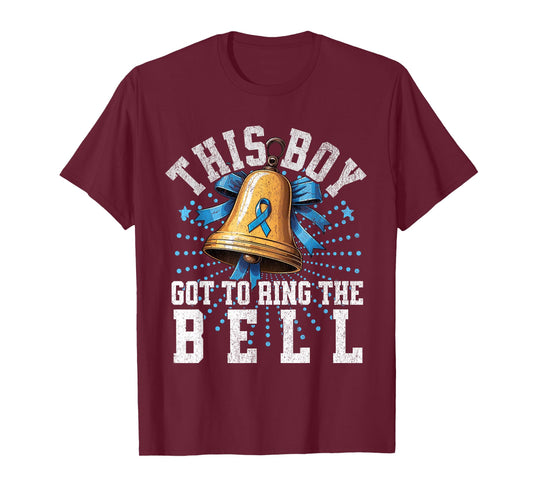Cute Cancer Awareness Gift - This Boy Got To Ring The Bell T-Shirt