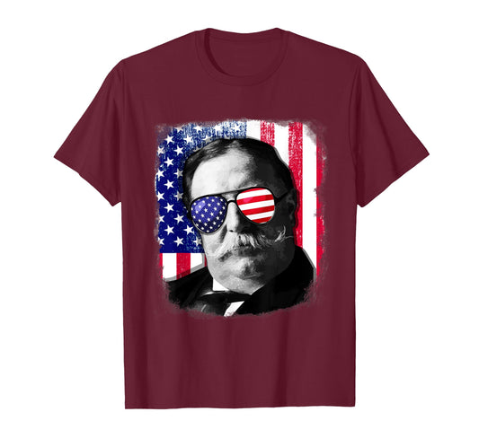 William H Taft US flag TShirt 4th of July T-Shirt