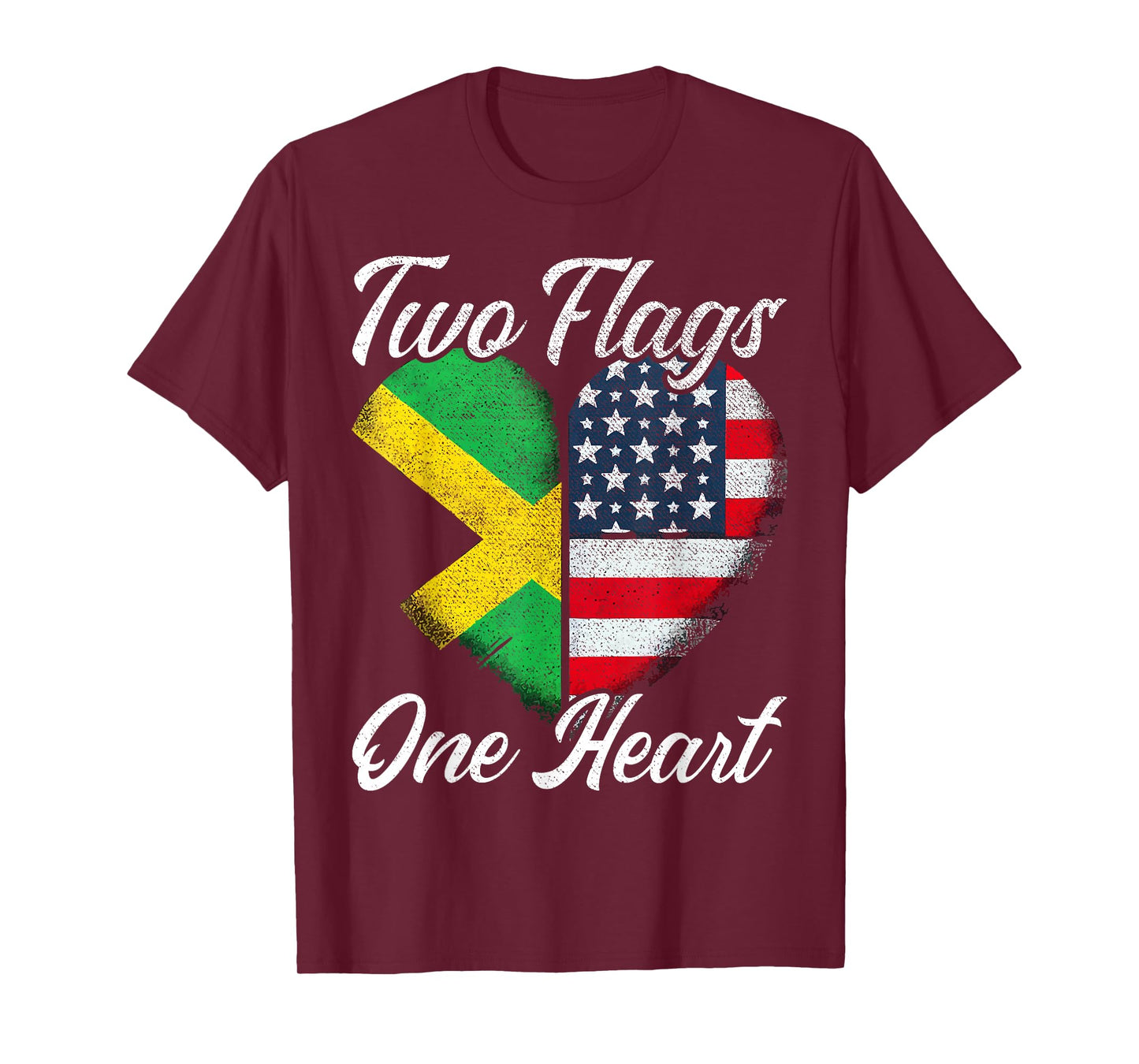 Half Jamaican Half American USA Flag Jamaica America T-Shirt