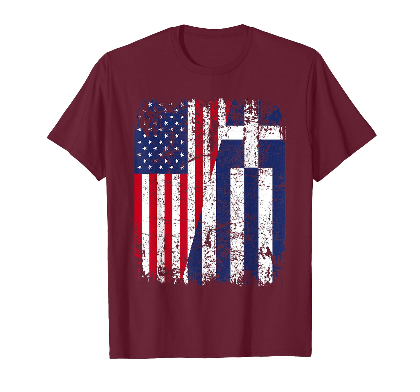 GREEK American Flag | Men Women Kids | GREECE T-Shirt