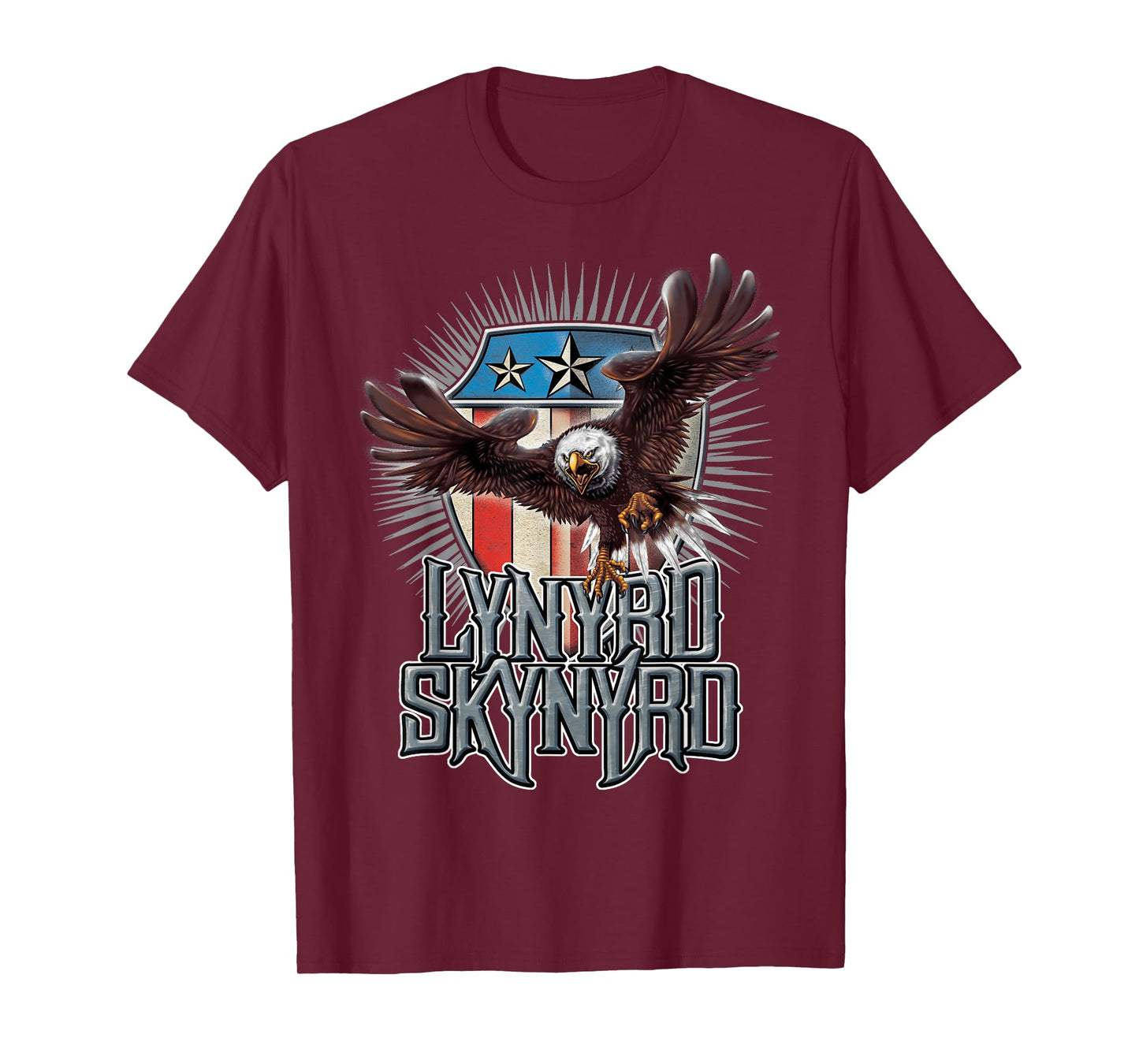 Lynyrd Skynyrd Pick Em Up Eagle Free Bird Stars Stripes Rock T-Shirt