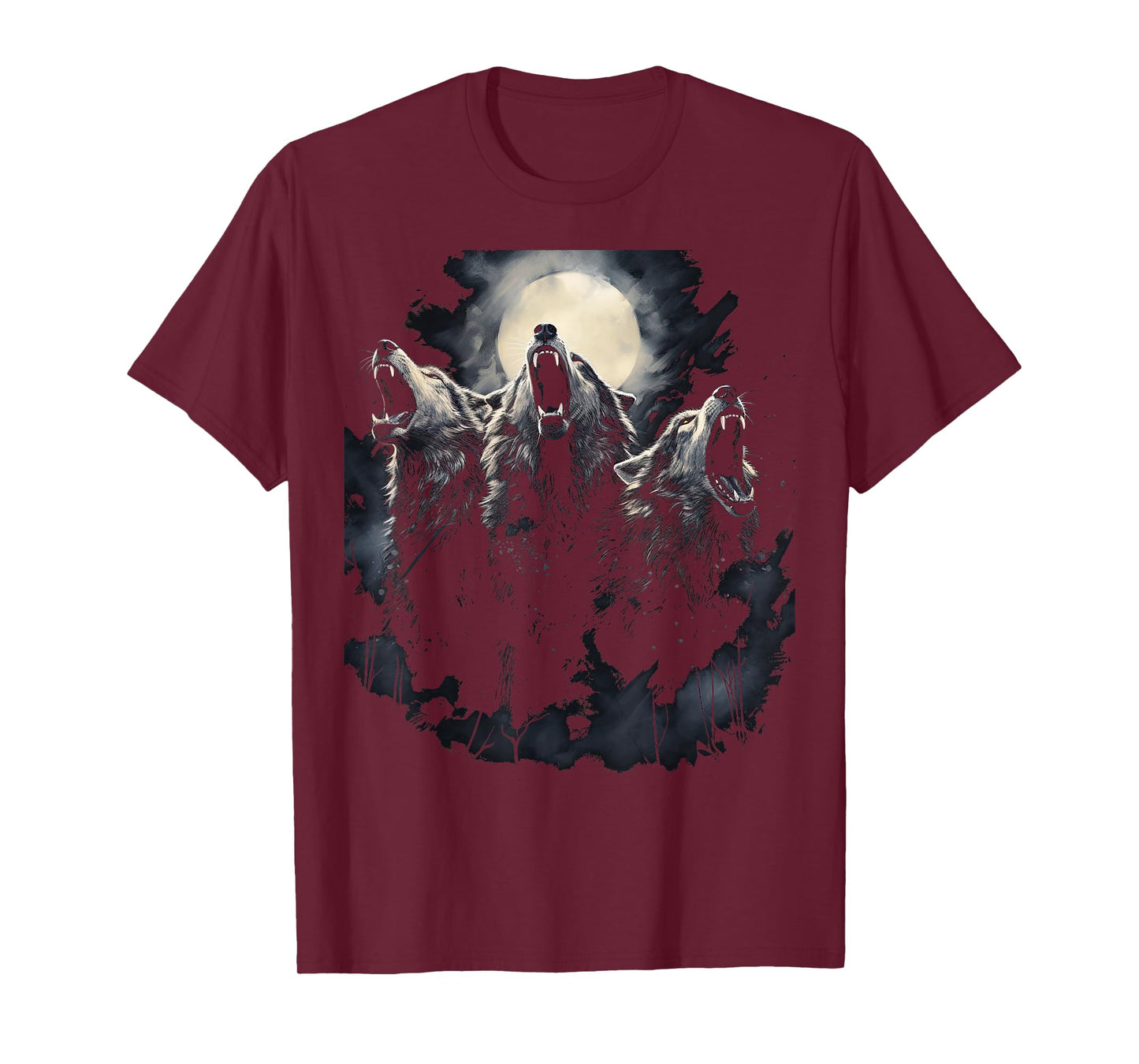 Wolves Howl to the Moon Wolf Wild Animals T-Shirt