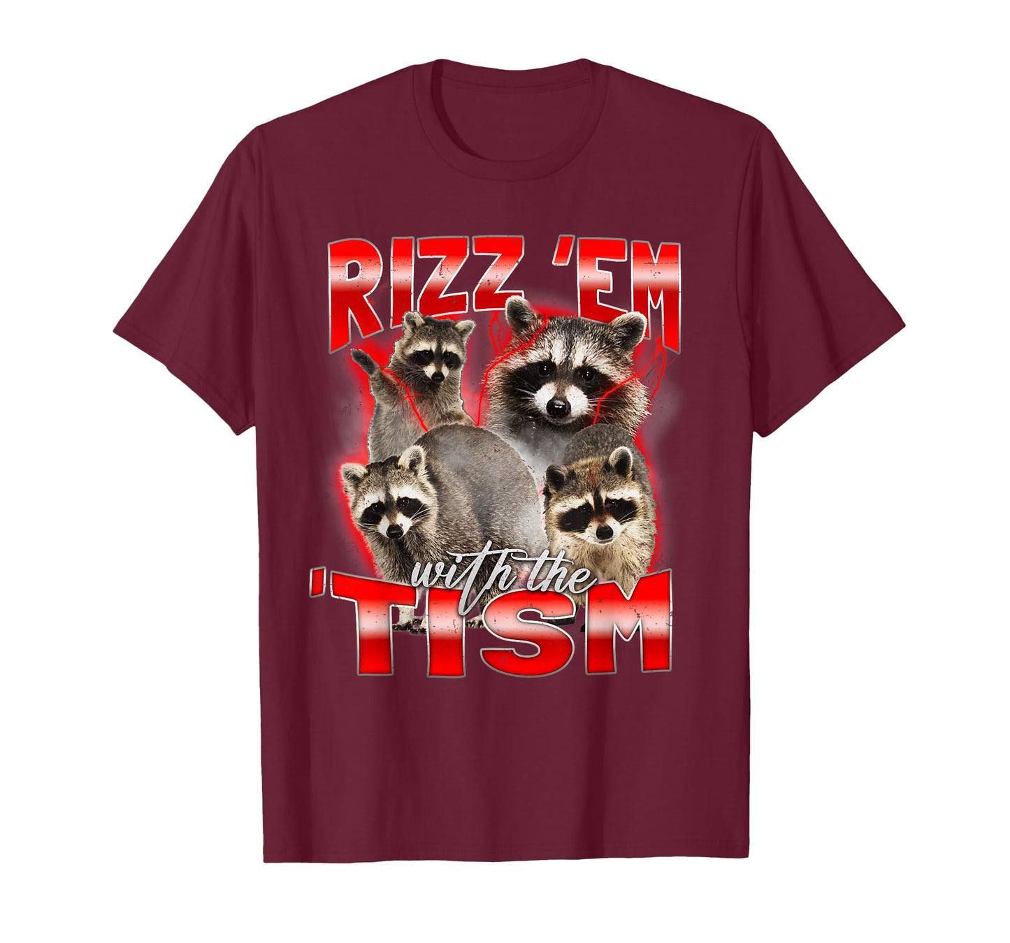 Valentines Day Gifts for Him - Rizz Em with Tism Meme Silly T-Shirt
