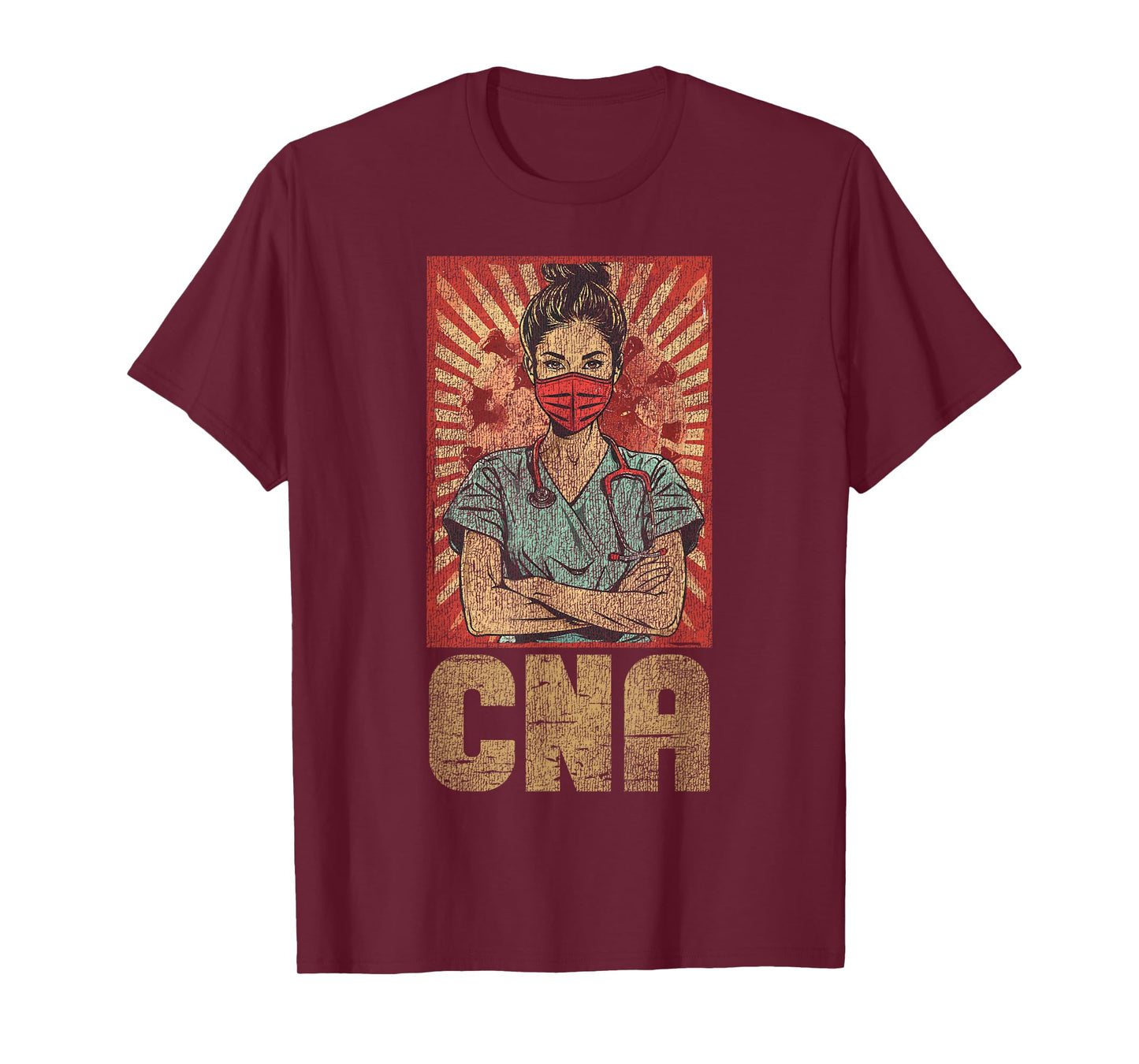 CNA Nurse Certified Nursing Assistant Retro Vintage Cna T-Shirt