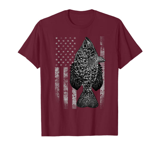 Crappie Flag - Crappie Fishing Flag T-Shirt