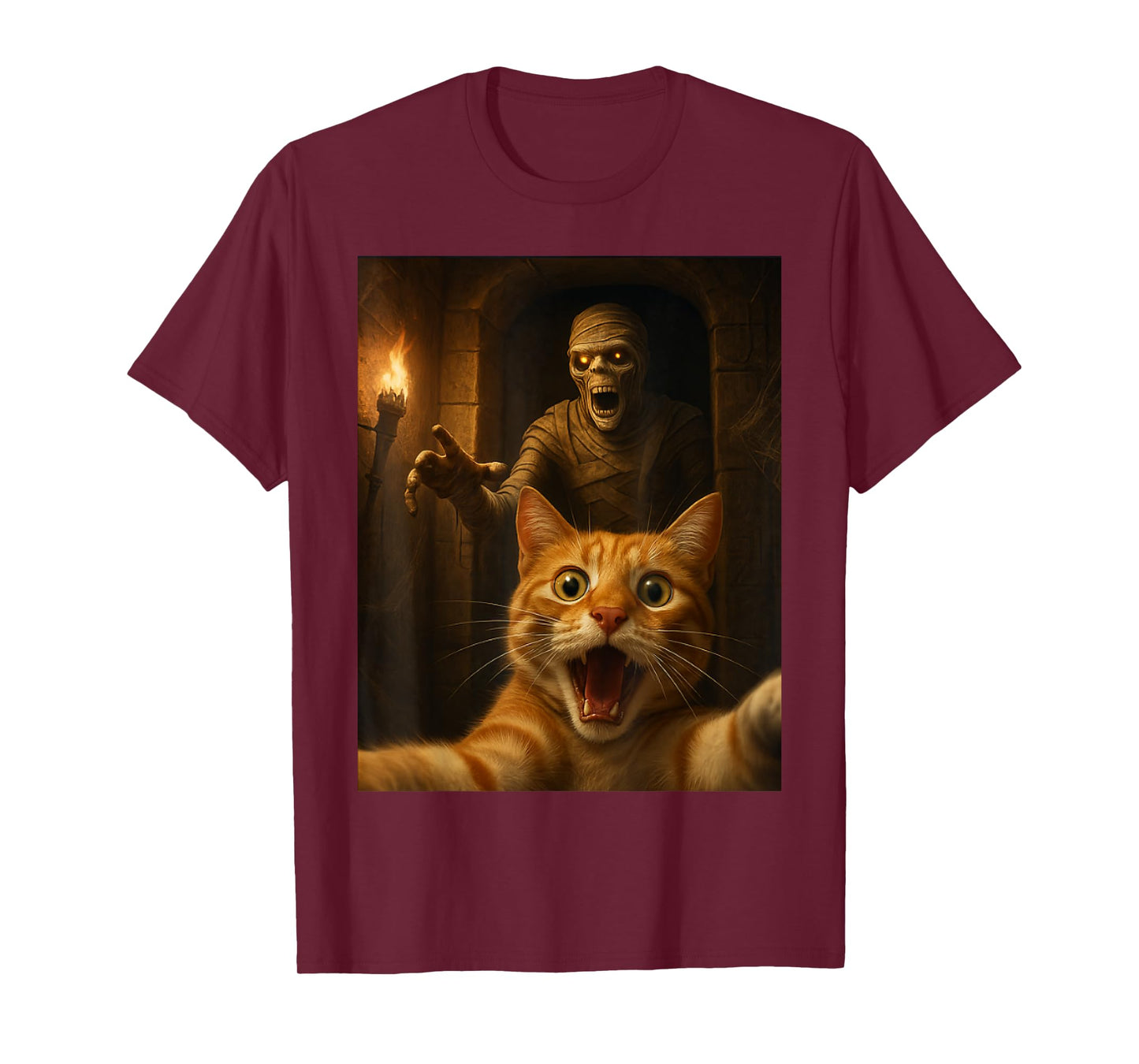 Cat Selfie with a Mummy Funny Cat T-Shirt